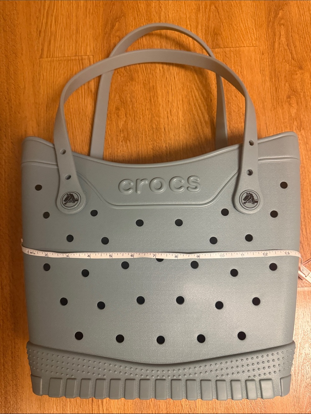 CROCS Light Gray Perforated Tote
